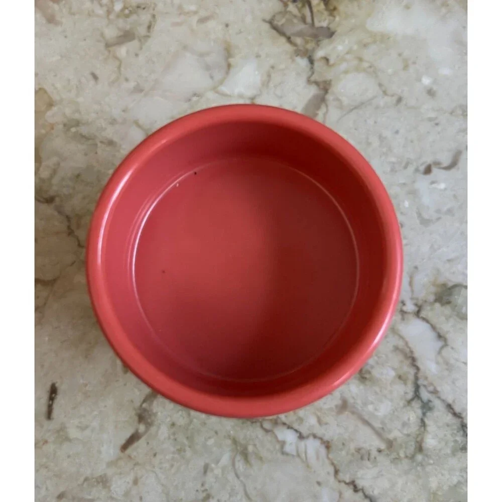 3 Vintage Gessner Products Co. Coral Ramekins #0372 Melamine 2 oz Made In USA